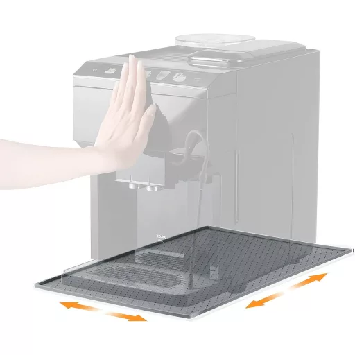 Szilikon alátét kávégépekhez, kompatibilis a De Longhi Magnifica 1 és Philips LatteGo gépekkel Fekete