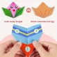   108 db-os kreatív origami papírhajtogatás készlet, 54 origami mintával, lépésről lépésre útmutatóval