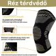   Rézbe átitatott kompressziós térdvédő, térdtámasz M méret (28 cm hosszú, felsőrész 16.5 cm, lábméret 36–42 cm)
