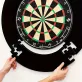   Kompatibilis standard dart táblához, nehézterhelésű EVA hab falvédő snap-rögzítő gyűrűvel