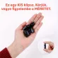   20 db sátor rögzítő klipsz, szélálló kialakítással táborozáshoz