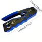   50 db Erős RJ45 krimpelő szett kábelteszterrel, vágóval - Cat5e/Cat5/Cat6 Ethernethez