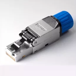   Cat8 eszközmentes RJ45 csatlakozó, árnyékolt Ethernet dugó Cat8/Cat7 kábelekhez, 22–24 AWG, 40 Gbps