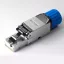 Cat8 eszközmentes RJ45 csatlakozó, árnyékolt Ethernet dugó Cat8/Cat7 kábelekhez, 22–24 AWG, 40 Gbps