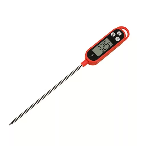 Elektronikus digitális ételhőmérő / tejhőmérő Fehér