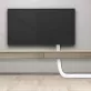   1,5 m hosszú fonott kábelhüvely, vezetékvédő cső, osztott hüvely áramkábelekhez és audio/videó kábelekhez Fehér