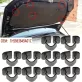   10 db autó motorháztető szigetelés rögzítő csipesz szegecs VW, SEAT, Skoda modellekhez, PVC Fekete, 10 db