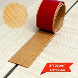   5,1 cm széles öntapadós padlóösszekötő elválasztó csík laminált és vinyl padlóhoz, faerezet mintával Sárga faerezet