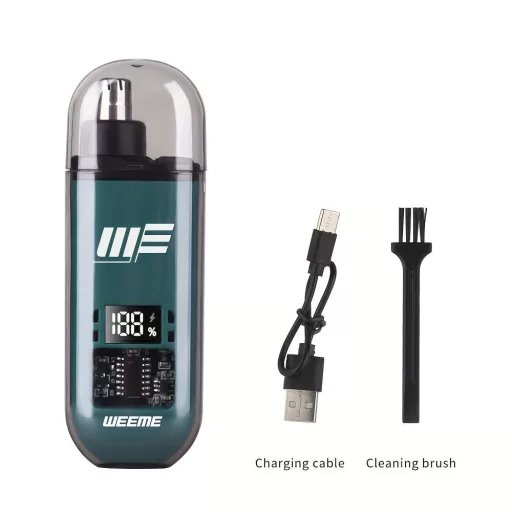 WEEME férfi USB-ről működő fül- és orrszőrnyíró LCD kijelzővel, újratölthető akkumulátorral Narancs