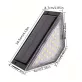 6 db 24 LED-es napelemes lépcsőlámpa Meleg fény