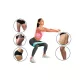   3 darab rugalmas szalag edzéshez - fitness gumiszalagok - sport rugalmas szalagok - edzés eszközök - fitnesz kiegészítők