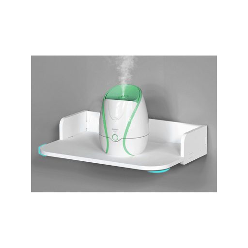 Fali könyvespolc virágok fehér matt