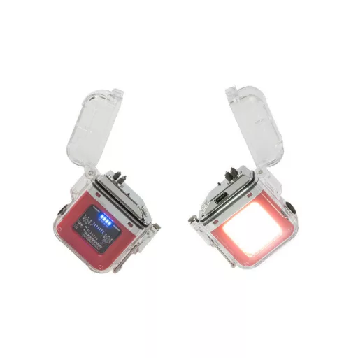 Elektromos USB töltésű plazma öngyújtó LED lámpával
