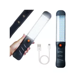   Erős műhely lámpa 48 LED COB USB akasztó mágnesesen tölthető