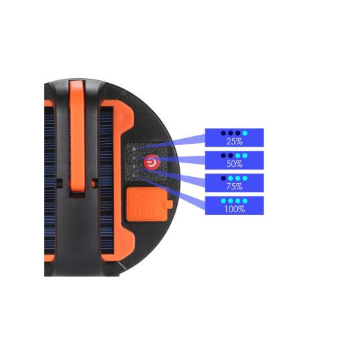 Túrázó lámpa, újratölthető LED USB, akasztóval