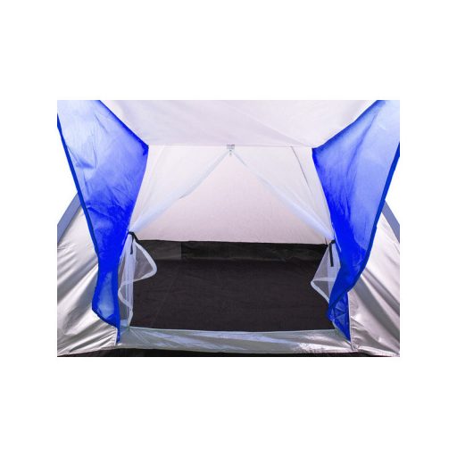 Túrista sátor kempingezéshez 4 személyes - könnyűszerkezetes, könnyen összeszerelhető, praktikus és strapabíró.