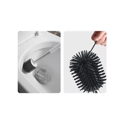 Szilikon WC kefe függeszthető fürdőszoba WC-hez