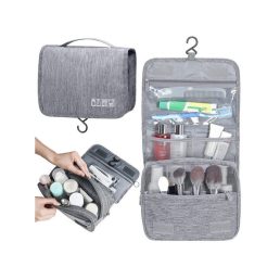   Sminktároló utazó fürdőszobai szervező - praktikus tárolás, utazáshoz ideális, könnyen felakasztható
