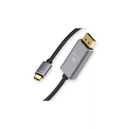 Kijelzőport USB-C 1.4 videó hang USB-C 8K 4K 2K kábel 1.8m