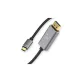   Kijelzőport USB-C 1.4 videó hang USB-C 8K 4K 2K kábel 1.8m