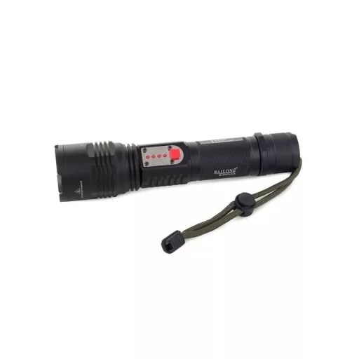 Taktikai zseblámpa Bailong Cree LED-del és USB töltéssel