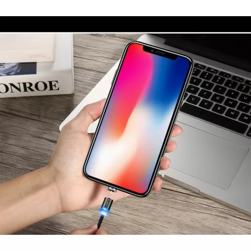 Mágneses, 1 méteres világító lightning kábel