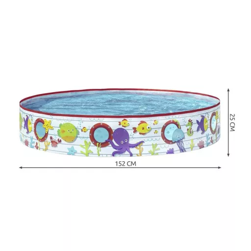 Gyermek medence 152x25cm BESTWAY 55029, kerti játék, családi szórakozás, nyári vízi móka, gyermekmedence online vásárlás