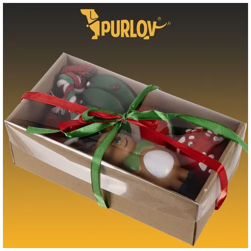 Karácsonyi ajándék kutyáknak – játékok Purlov 22637