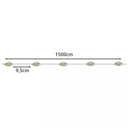 Napelemes fényfüzér 15m IP44 Gardlov 24007