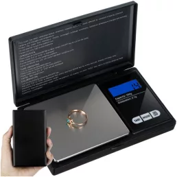 Zsebmérleg 500 x 0,1 g lehajtható fedéllel 23573