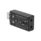 USB 7.1 mikrofon fejhallgató csatlakozóval