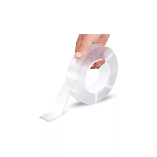Kétoldalas átlátszó nano szalag (5m)