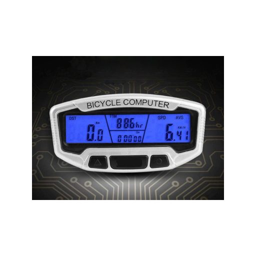 Vízálló LCD kerékpár számláló 28 funkcióval