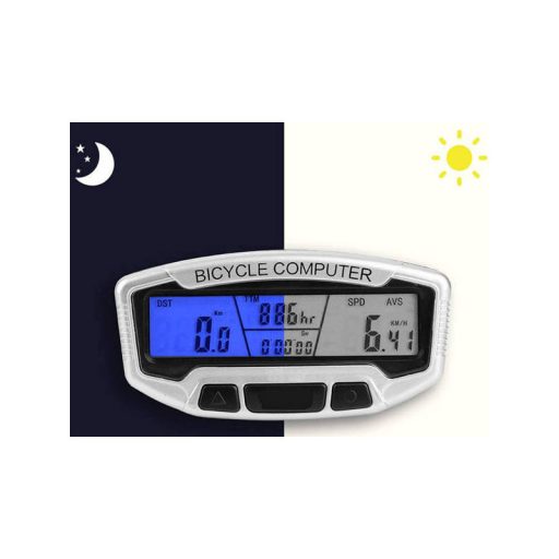 Vízálló LCD kerékpár számláló 28 funkcióval