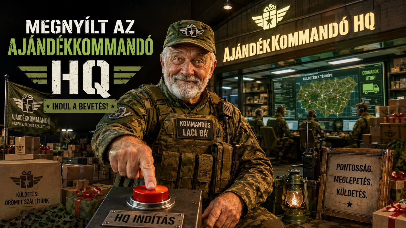Megnyílt az AjándékKommandó HQ